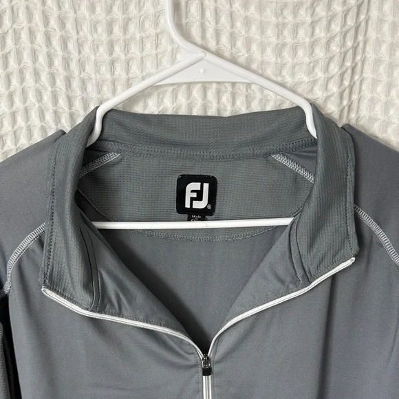 FootJoy Men's Gray Quarter Zip Jacket XL - Picture 2 of 4